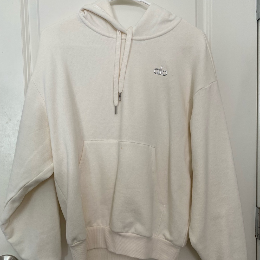 Alo Yoga Accolade Hoodie Ivory Color